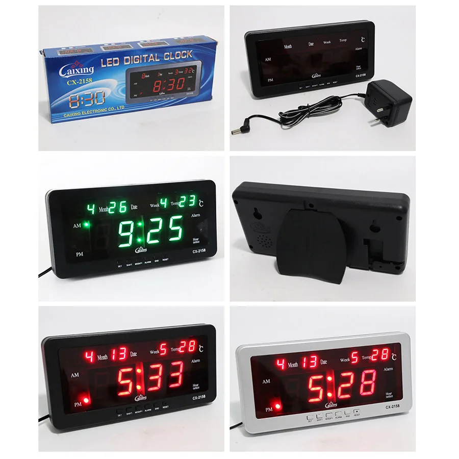 Большой цифровой будильник современный дизайн декоративные настольные часы для