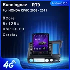 Автомобильное радио, мультимедийный видеоплеер, GPS-навигатор, 2 din, 9,7 дюйма, Android 10,1 для HONDA CIVIC 2008 - 2011 с RHD, тип Тесла