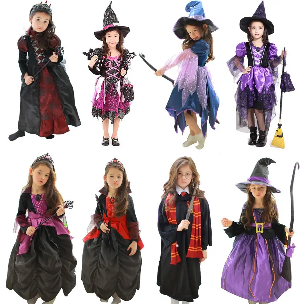 Вечерние костюмы на Хэллоуин для детей костюм эльфа ведьмы девушки Хеллоуина