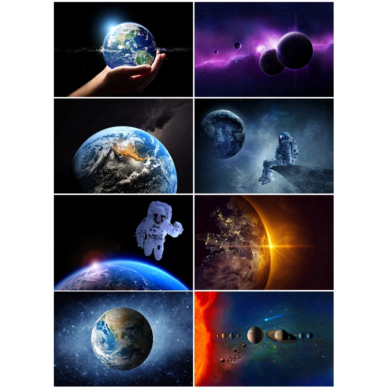 5D алмазная живопись по номерам космонавт космический пейзаж Алмазная мозаика DIY