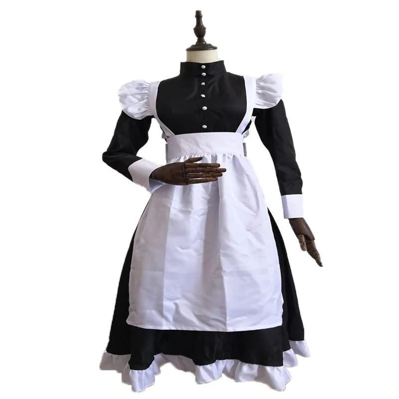 2022 Черные милые костюмы горничной и Лолиты платье французской для девочек