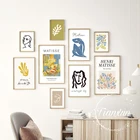 Винтажная абстрактная фигурка Матисса, Минималистичная Европейская Картина на холсте, постеры, принты, настенные картины, гостиная, домашний декор