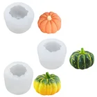 Форма для Хэллоуина в виде тыквы и свечи, силиконовая форма для торта ручной работы, восковая Цветочная форма для мыла, искусственного Мусса для украшения вечеринки