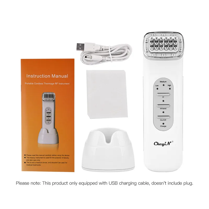

CkeyiN Rf Infrared Therapy Facial Massager Wrinkle Remover Skin Tightening Anti Age Facial Lifting Beauty Skin Slimming Care