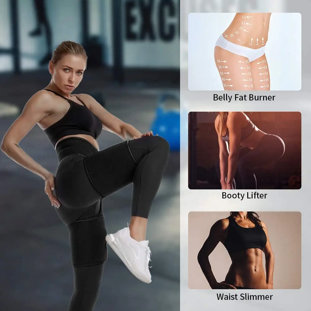 Women Neoprene Sweat Waist Tranier Body Shaper Butt Lifter Thigh Trimmer Sauna Shaperwear Tummy Control Belt Workout Fitness | Женская