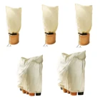 Покрытие для растений, защита от замерзания, сверхтолстый зимний чехол для водорослей, одеяло для дерева и мороза с кулиской, дышащая непромокаемая куртка