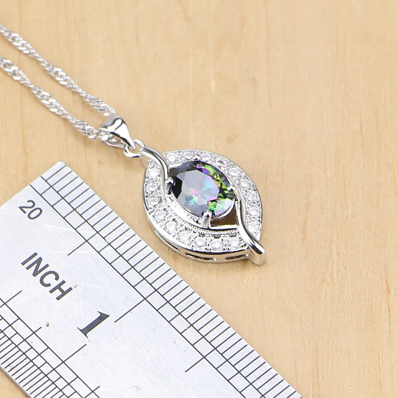 Комплект из колье и серёг серебра 925 пробы | Украшения аксессуары