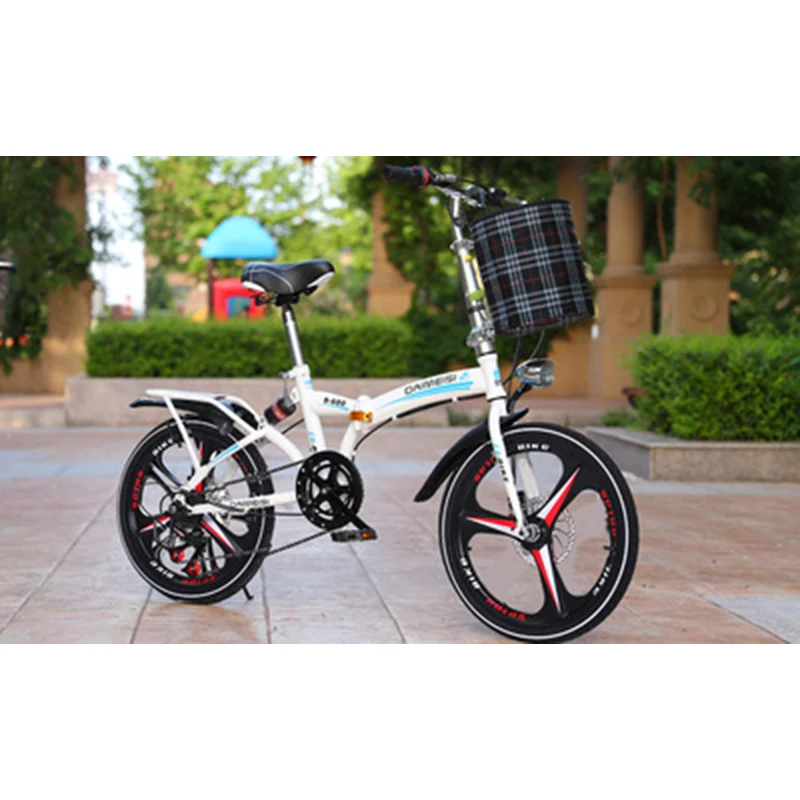 Складной велосипед ульсветильник складной 20 дюймов с тремя ножами и дисковым