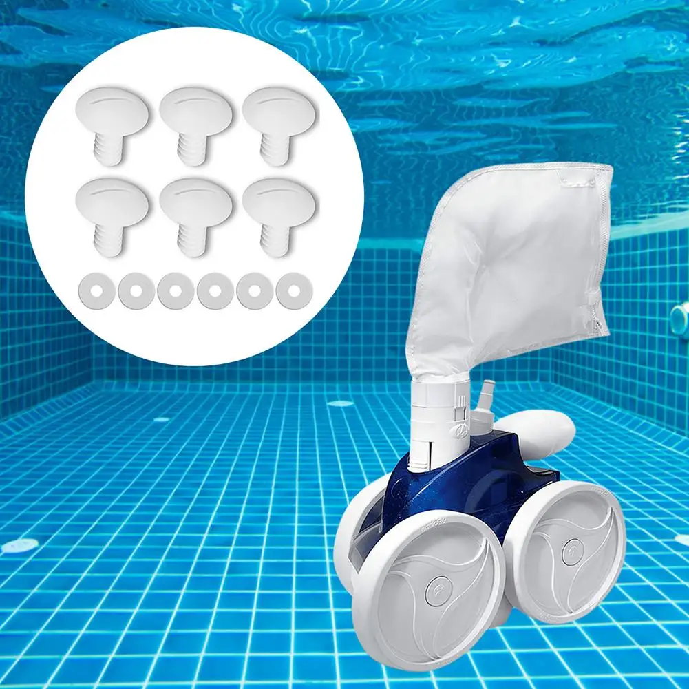 

New 6 Pack Wheel Screws Accessories Kit For Polaris Models Pool Cleaner 180/280 Replacement Parts High Quality