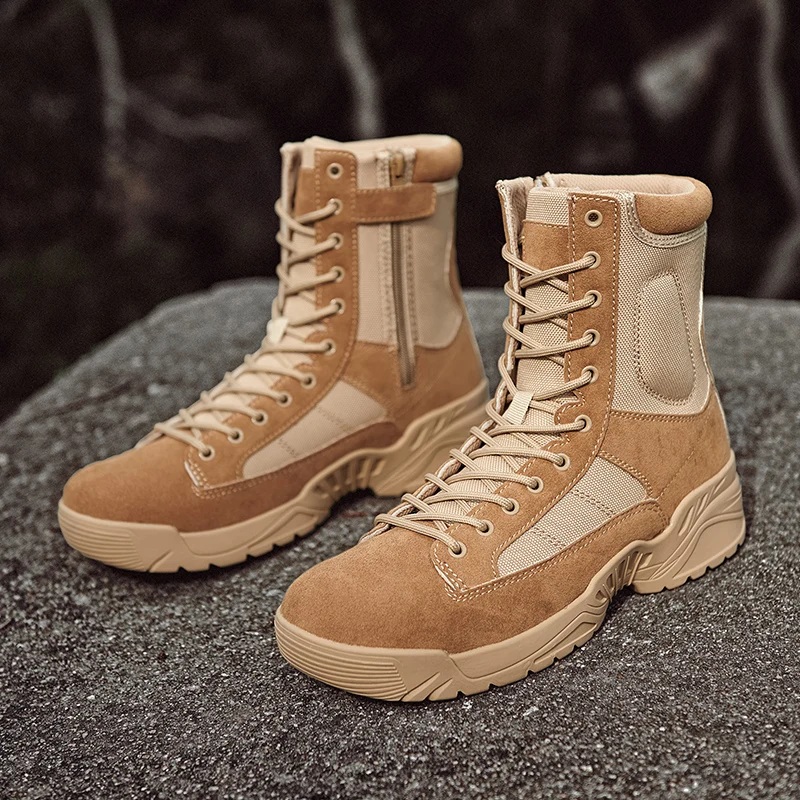 Мужские водонепроницаемые походные ботинки легкие рабочие военные тактические