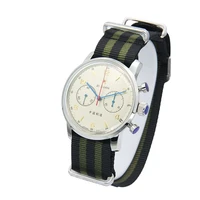 genuine redstar new era designer series chronograph pilot watchmovement mens classical watch cleastal rainbow nylon strap 6806g