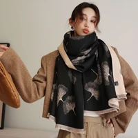 new print cashmere scarves autumn fashion 190x65cm bandanna popular tassels dustproof beach towel winter travel two sided shawls