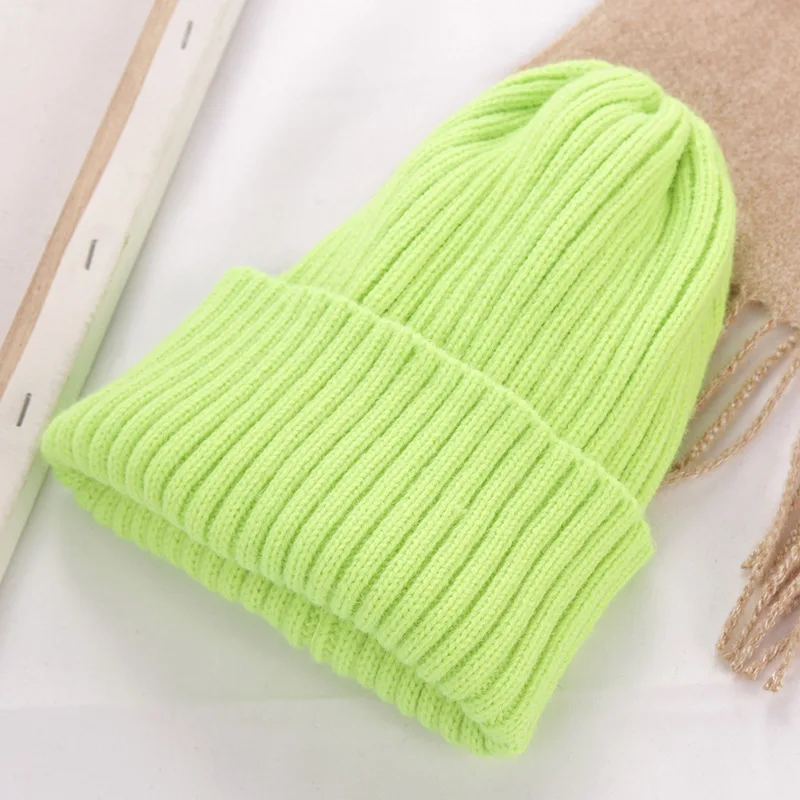 Шапка женская шерстяная вязаная зимняя ярких цветов | Аксессуары для одежды