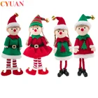 Рождественский плюшевый эльф, мягкая набивная кукла-эльф, подвесная Подвеска для мальчика, девочки, эльфов, новый год 2022, детские подарки, Рождество