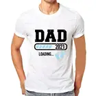 Размера плюс для пар футболка свободного покроя с коротким рукавом для мамы и папы с принтом в виде букв для унисекс беременных топы, футболки; Сезон лето