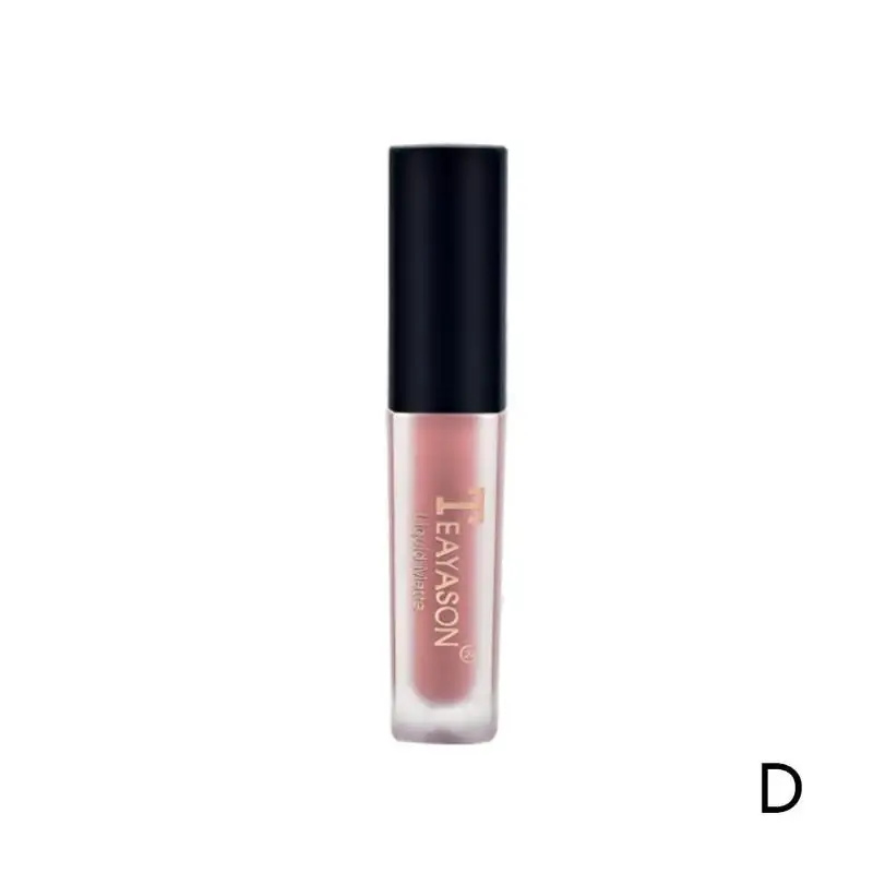 Матовая губная помада для красоты макияж стойкий Labiales красный, Матовый жидкий водостойкий макияж блеск для губ - Цвет: D