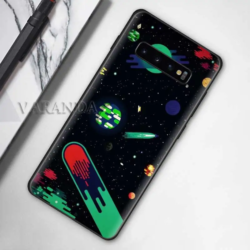 

Case For Samsung Galaxy S20 FE S10 Plus S21 Ultra S8 S9 Note 20 10 Lite S10e 9 S7 Phone Cover Funda Capa Space Planets Rocket