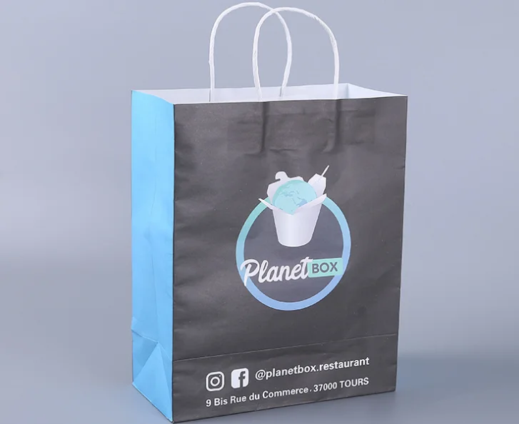 Качественная рекламная бумага индивидуальная Роскошная многоразовая сумка для