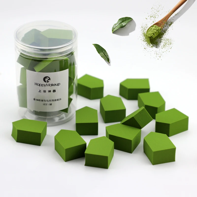 12 шт Мода 5 цветов дополнительная губка косметический спонж для нанесения