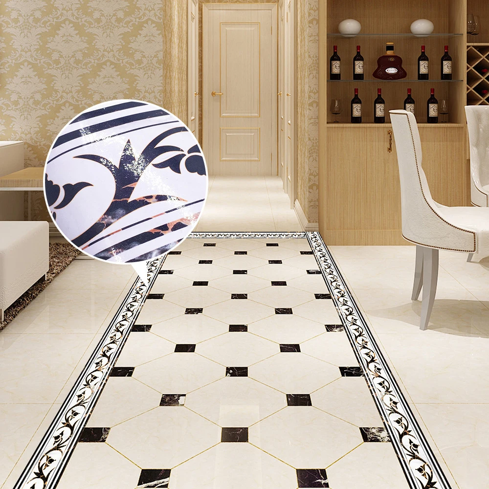 2 м самоклеящаяся боковая линия плитки стикер древний греческий узор Ванная