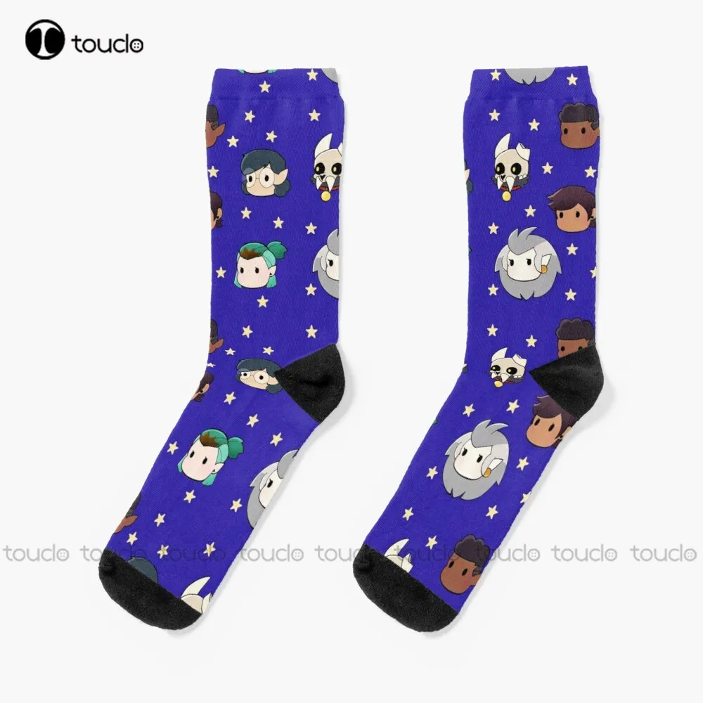 

Chibi Owl House Socks Mens White Socks Personalized Custom Unisex Adult Teen Youth Socks 360° Digital Print Christmas Gift