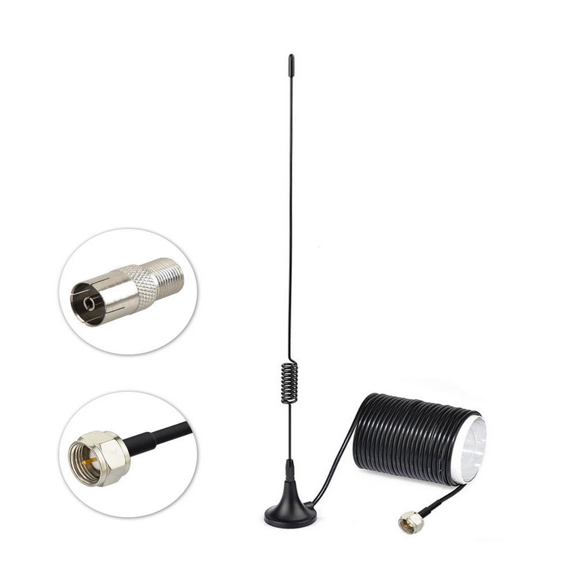 FM антенна F адаптер с магнитным основанием радиоантенна удлинителем 2 м комплект