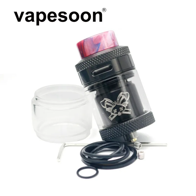 

Hight Quality - Dead Rabbit RTA Atomizer Tank 25MM 2ml/4.5ml Vaporizer for e-Cigarette 510 Thread Box Mod Vape