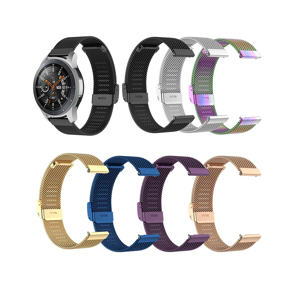 Роскошный ремешок 20 мм Миланская сетка магнитный для часов Samsung Galaxy Watch 42 |