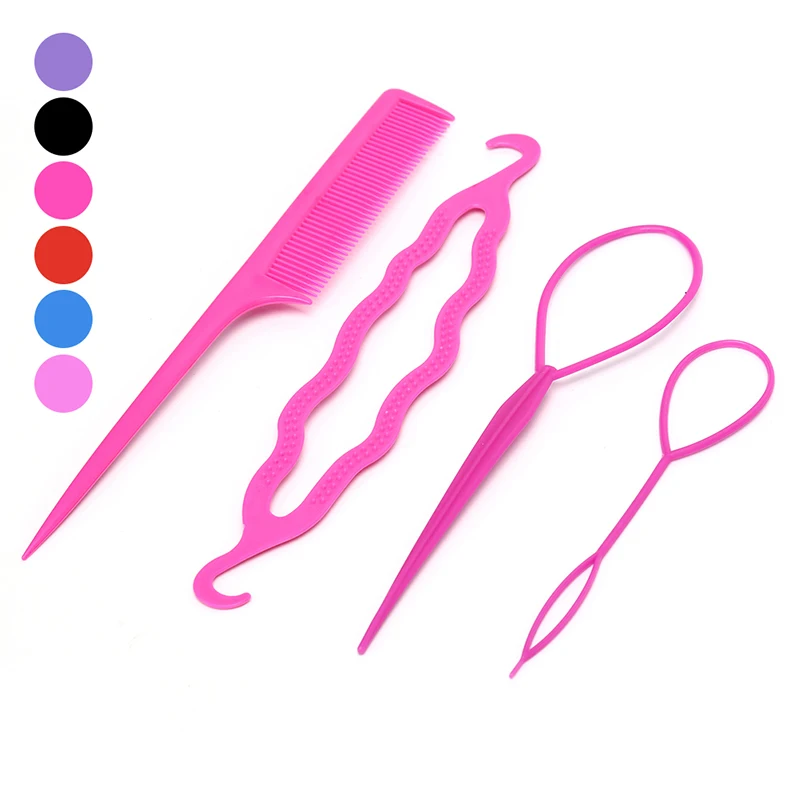 4 шт./компл. корейский стиль Магия для укладки волос Плетение кос комплект заколка