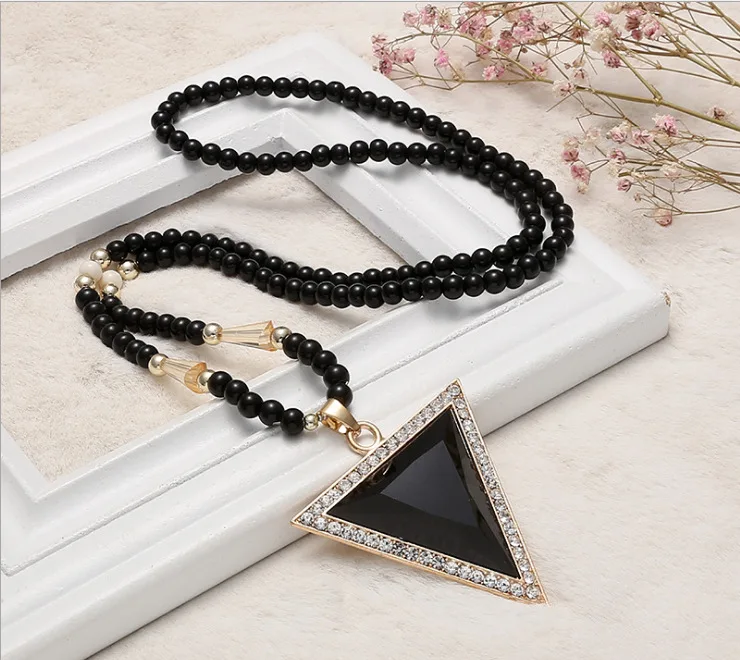 Богемная цепочка для свитера длинное Янтарное бисерное ожерелье из пчелиного