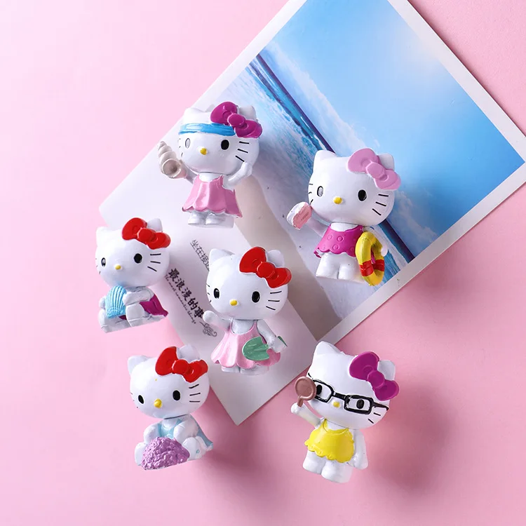 Магниты на холодильник анимация Мультяшные очки музыка Кот 3D кукла милые