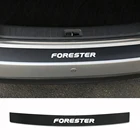Наклейки на багажник автомобиля Subaru Forester, задняя защитная накладка декоративные наклейки на задний бампер, 3D пленка из углеродного волокна, автомобильные аксессуары