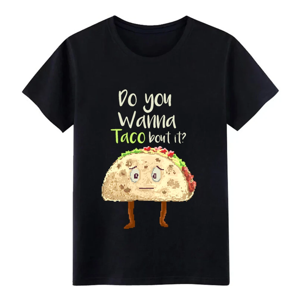 

Men's Taco pixel art t shirt create tee shirt O-Neck Unisex Cute New Style summer Vintage shirt