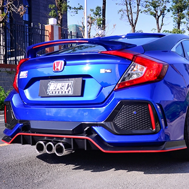 Спойлер для Honda Civic высококачественный спойлер из АБС материала заднего крыла