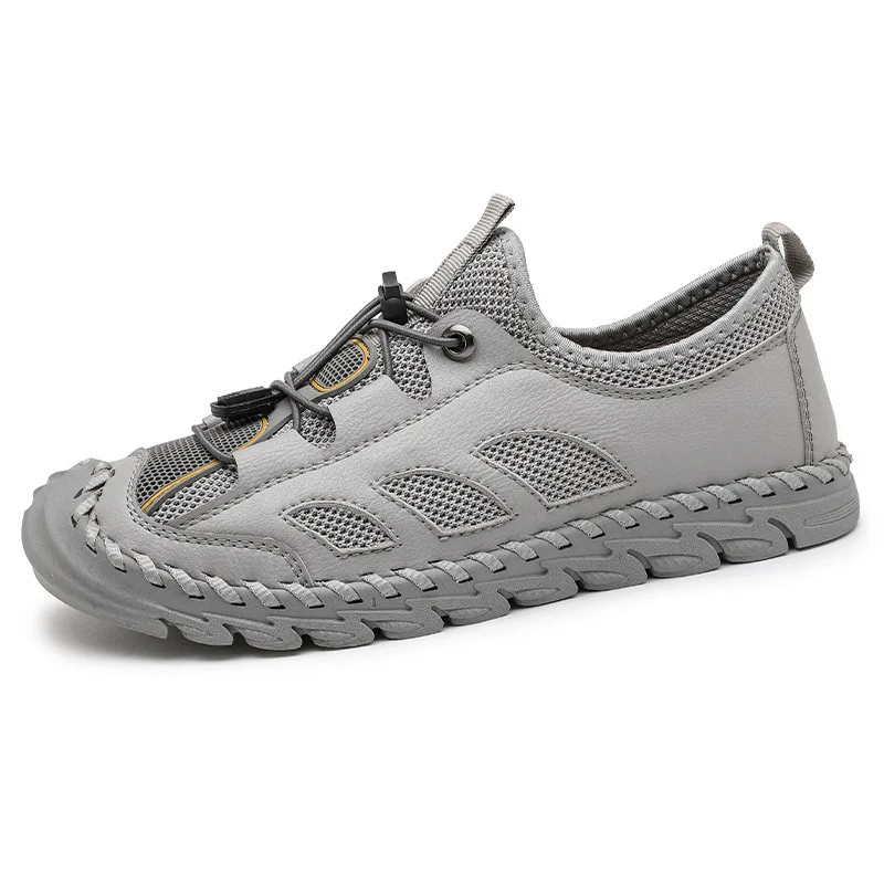 

Large Size Sandals Men's Fashionable Summer 2021 New Breathable Mesh Loafers Men's Leisure Pump Beach Shoes Large
