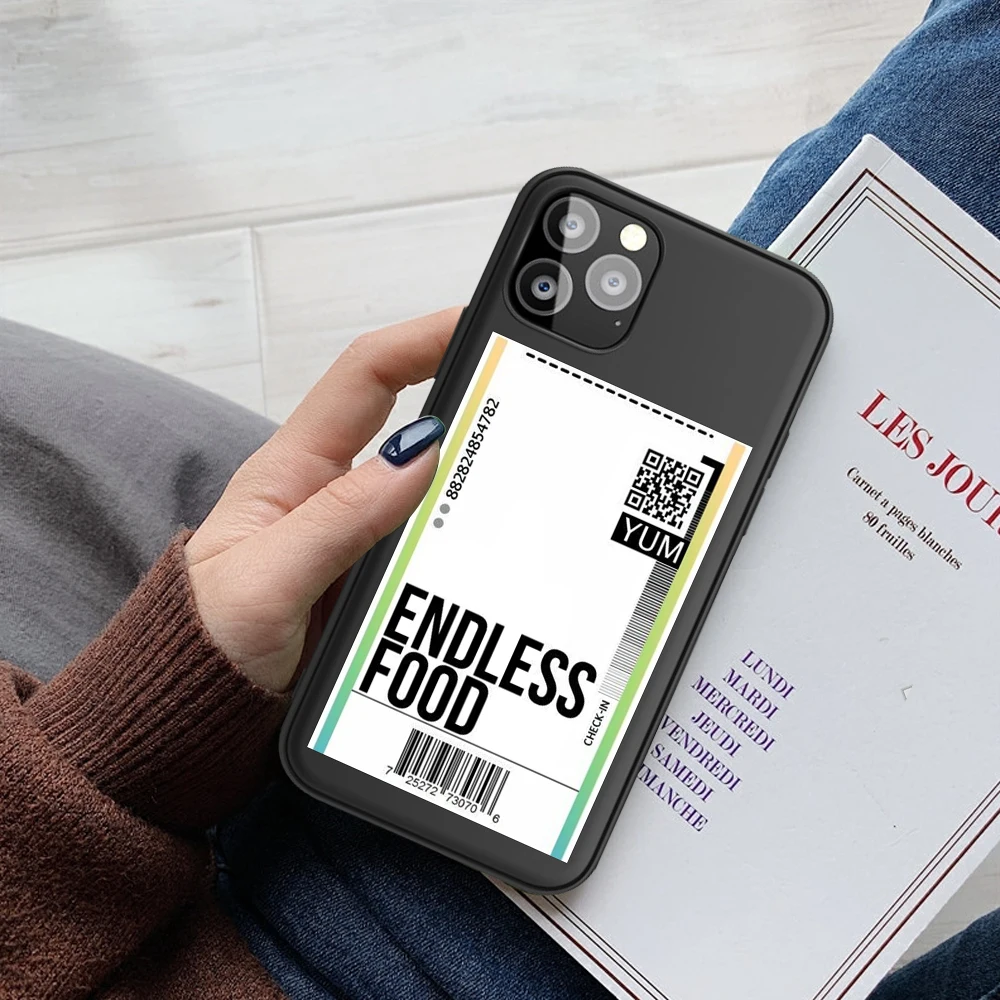 

Label Barcode Funda iPhone 11 Pro 5 5s for iPhone SE 2020 6 6S 8 7 Plus X XS Max for iPhone XR Case for iPhone 7 Case etui cover