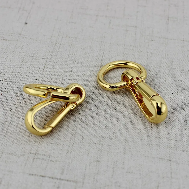 Высокое качество 4 шт. Золотая треугольная пряжка массивное d образное кольцо