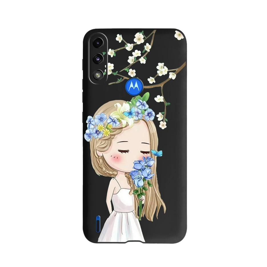 For Motorola Moto E7 Power Case E7i Soft Silicone Cute Fashion Phone Back Cover TPU Fundas |