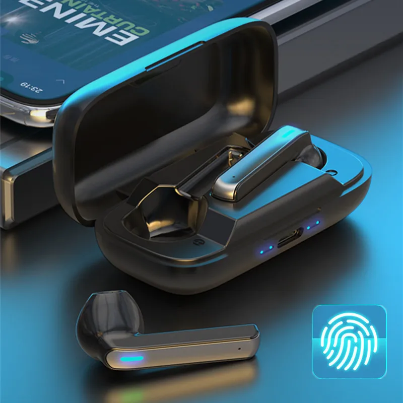 

TWS Bluetooth-compatible 5.0 Earphone Wireless Headphone In-Ear Touch Control Earbuds Sports Waterproof Headset with Microphones