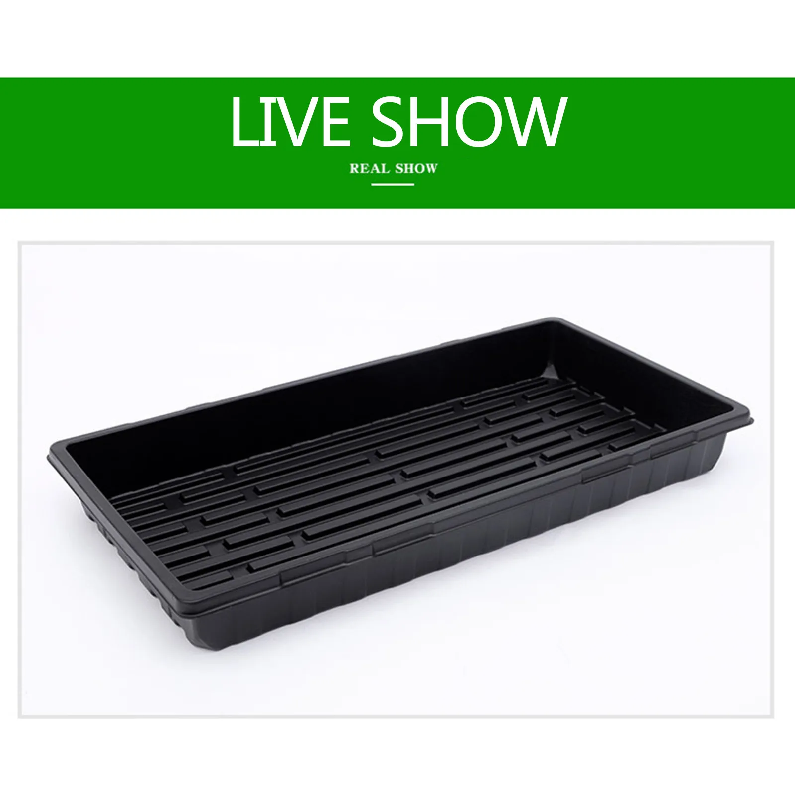 

Garden Durable Seed Starter Growing Trays Rectangular Vegetable Seedling Tray For Leaf Inserting And Soaking Pot семена цветов