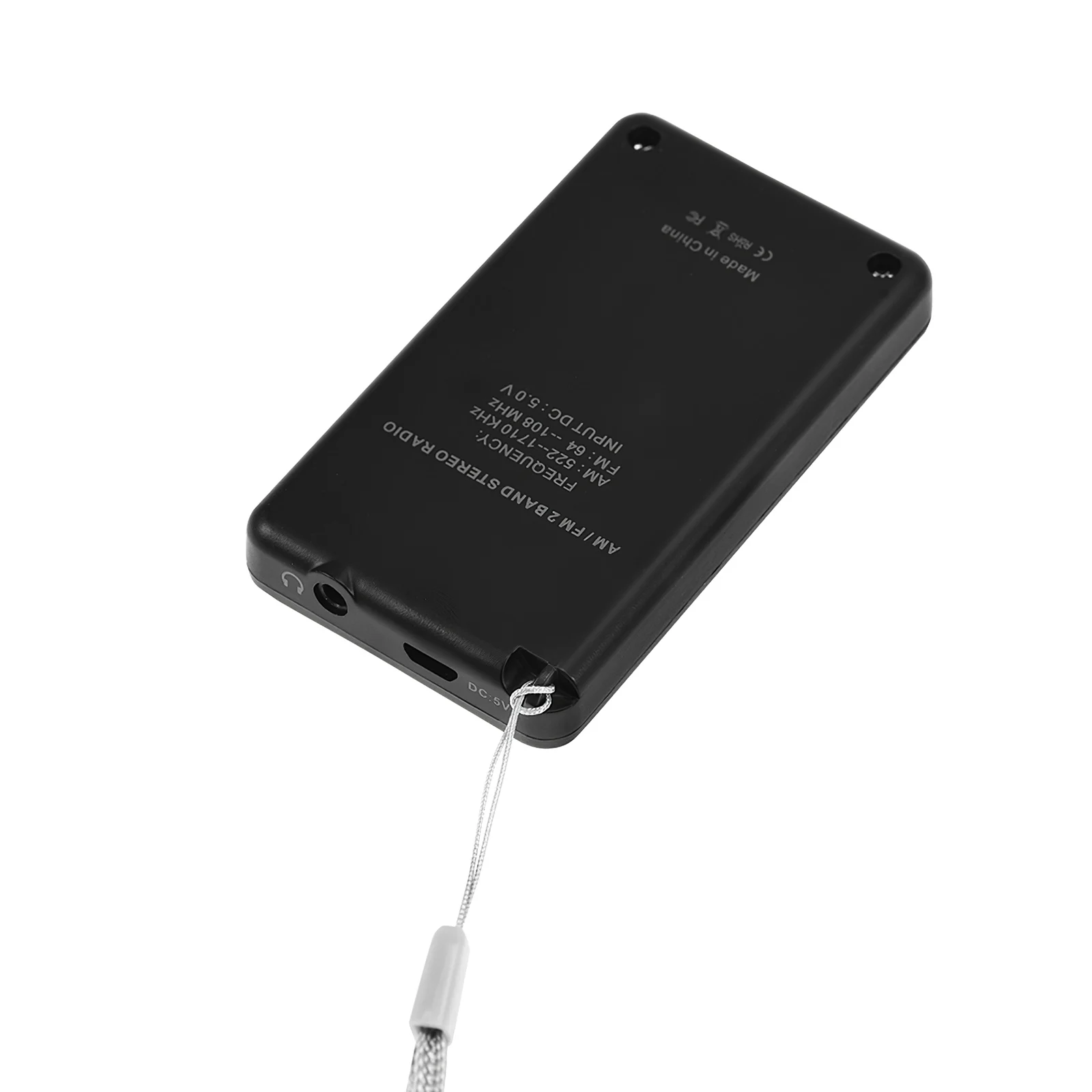 Портативное мини радио AM/FM двухдиапазонный стерео карманный радиоприемник с ЖК