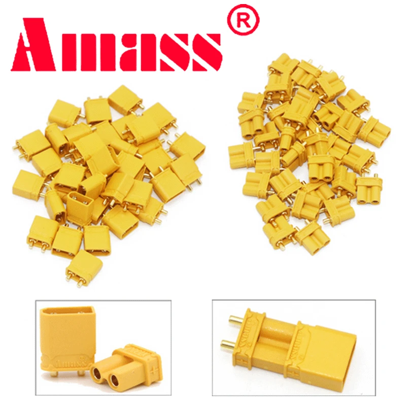 

10 x Amass XT60+ XT30U XT60U XT90 XT90-S MR60 MR30 XT60PW XT90PW XT30PW AS150 XT150 XT60-P MR30PB MT30 MT60 Connector (5 Pair )