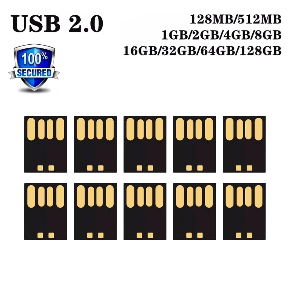 

pendrive USB 2.0 short UDP U disk chip flash drive 4GB 8GB 16GB 32GB 64GB pen drive usb drive semi-finished memory usb stick