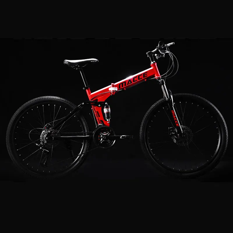 Горный велосипед складной 26 дюймов скорость двойной амортизация внедорожных