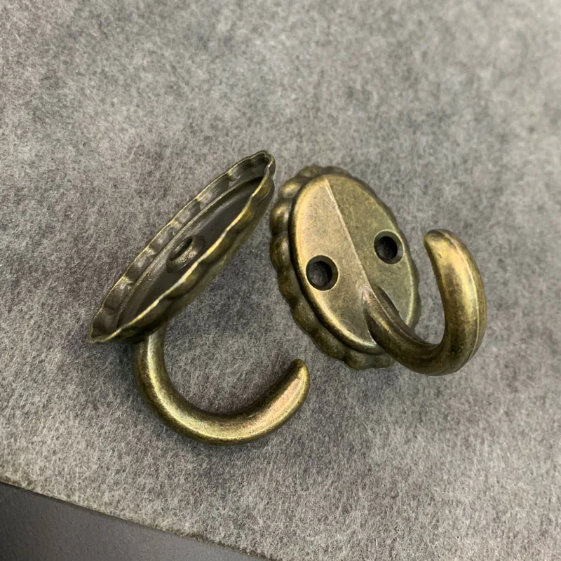 10 металлических цинковых крючков для подвешивания винтажных бронзовых дверей и