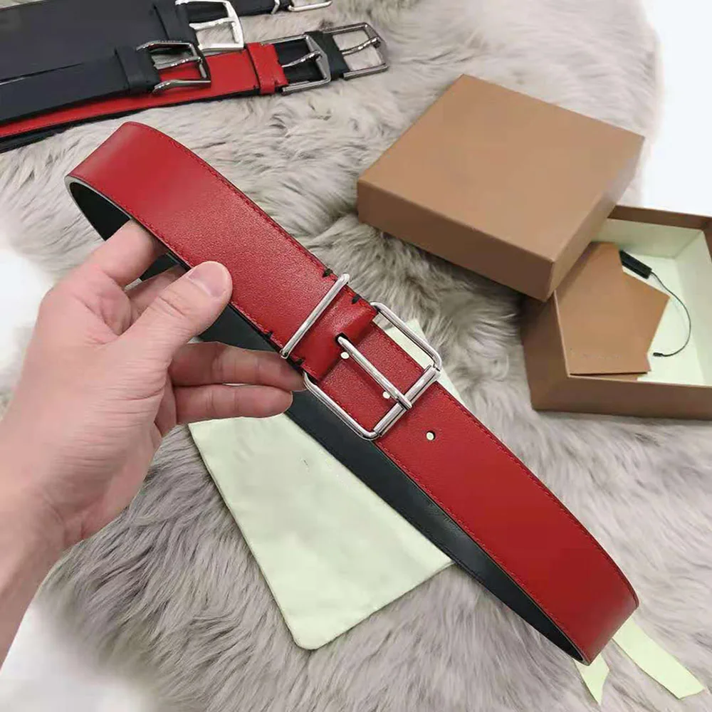 

Мужские джинсы с пряжкой из натуральной кожи, 4,0 см
