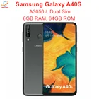 Samsung Galaxy A40s A3050 с двумя Sim-картами, Exynos 6 ГБ ОЗУ, 64 Гб ПЗУ, 6,4 дюйма, тройная камера, оригинальная стандартная