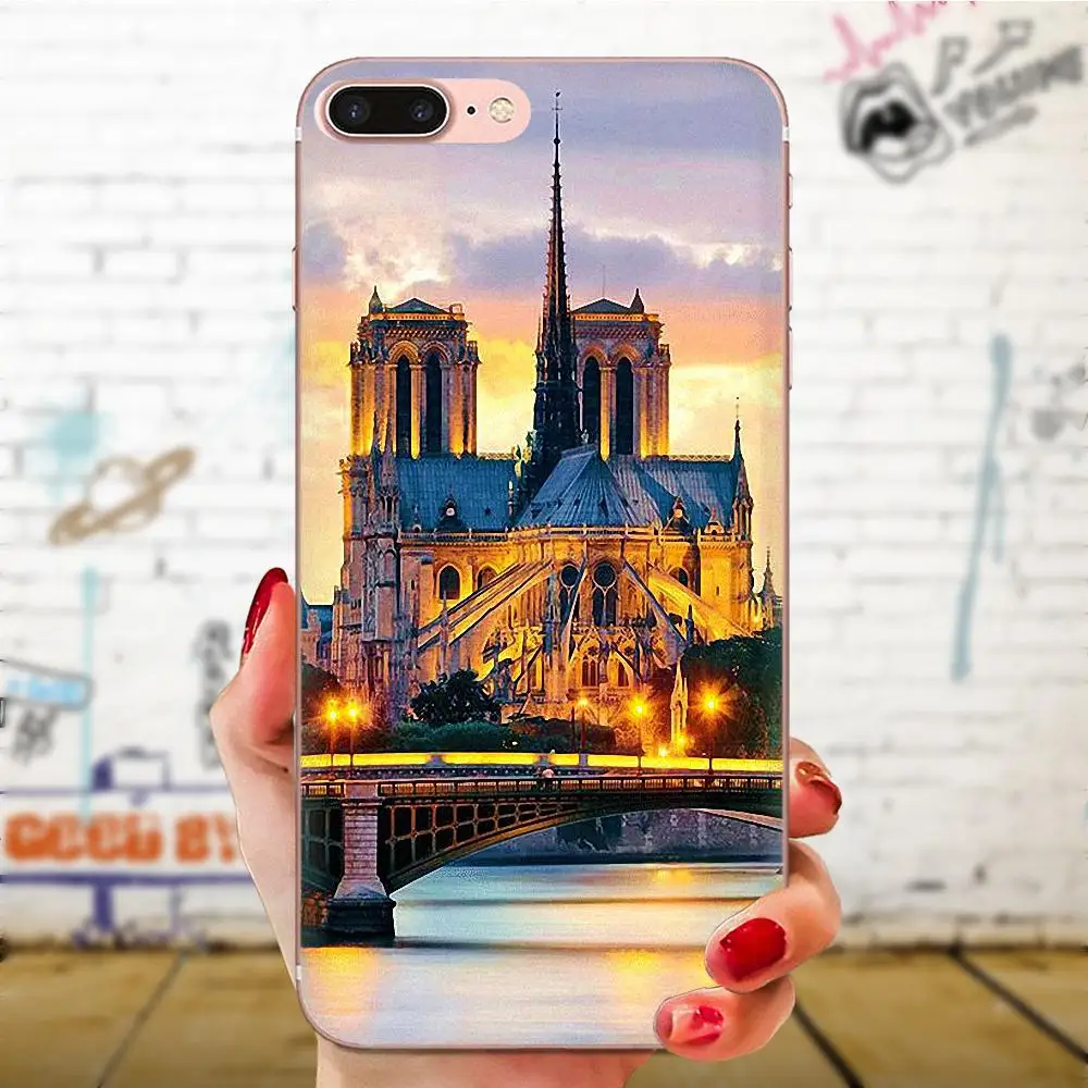 Мягкие ТПУ Капа декоративные наклейки на стену во французском стиле здание Нотр