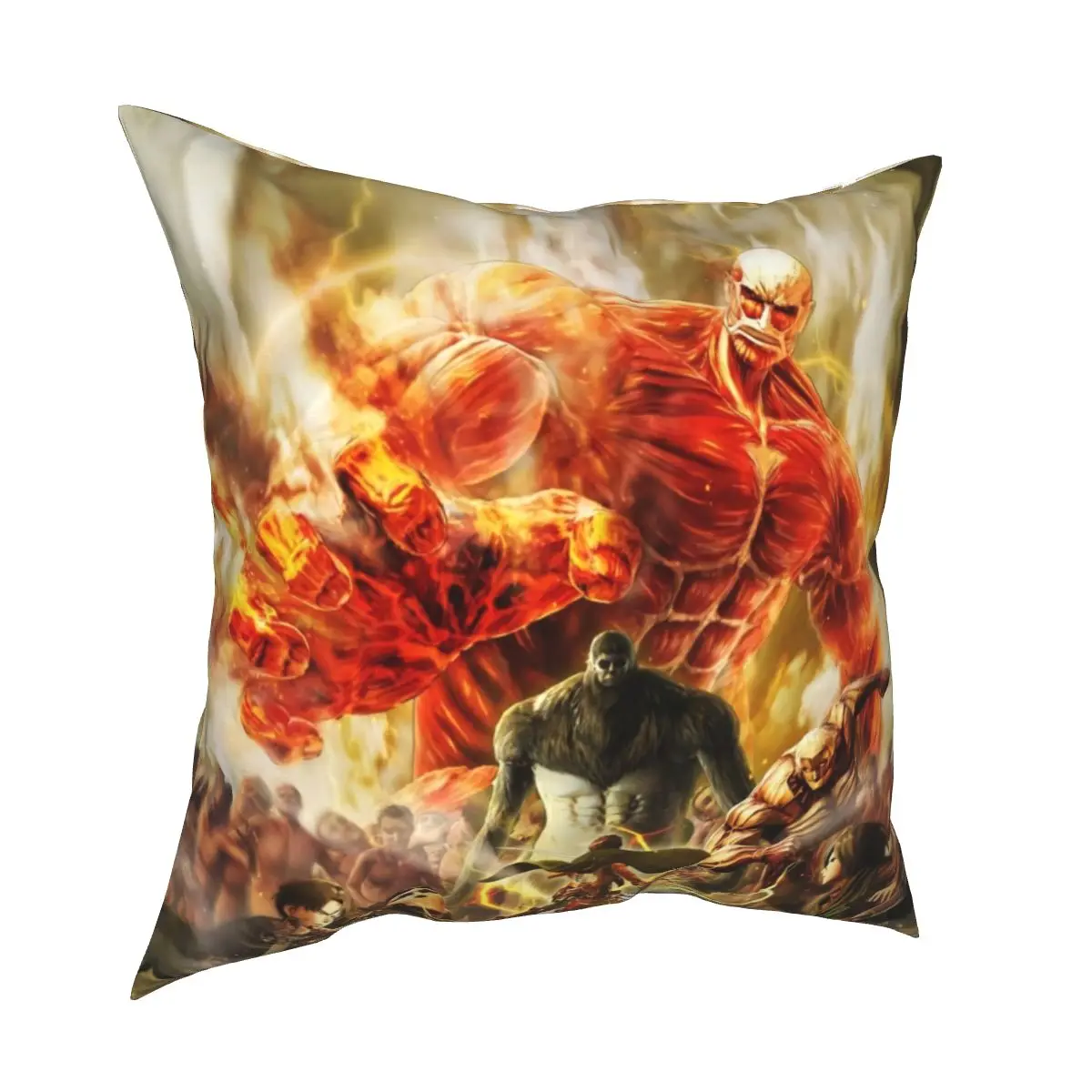 Best Cover Attack On Titan Pillow Covers Living Room Anime Shingeki no Kyojin Cushion Case Decorative Pillow Cover 45*45cm