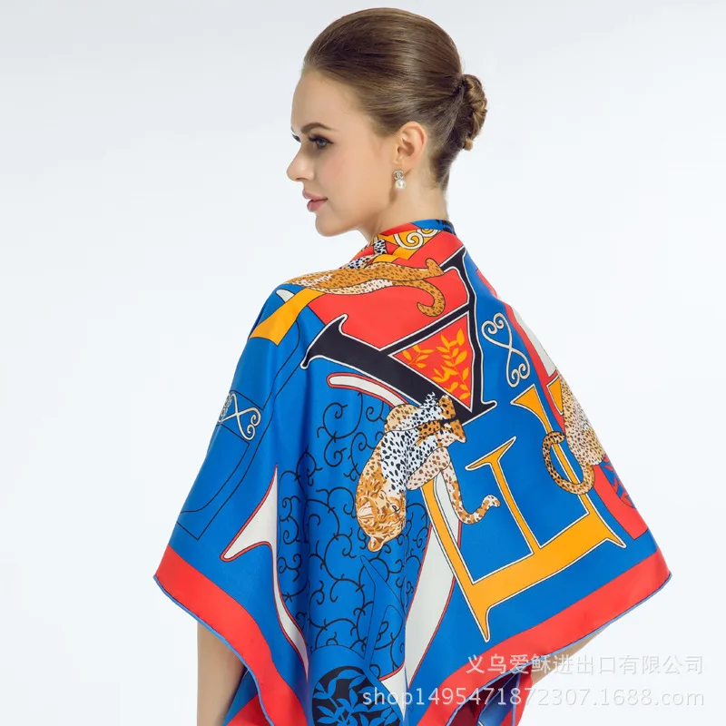 Роскошный брендовый дизайнерский шарф Jaguar с буквенным принтом 130 см саржевый